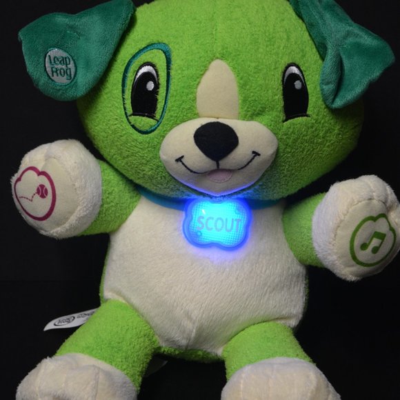 Leap Frog My Pal Scout Green Dog Plush Interactive - Picture 2 of 7